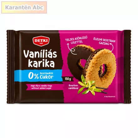 Detki vaníliás karika hozzáadott cukor nélkül 150 g