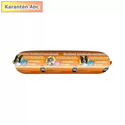 EuroDog/Cat kutya- és macskaszalámi 1 kg – csirkehúsból készült eledel