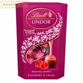 Lindt LINDOR Málnás-Tejszínes Csokoládégolyó 200 g