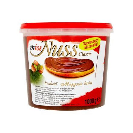 Miss Nuss Classic mogyorókrém 1kg