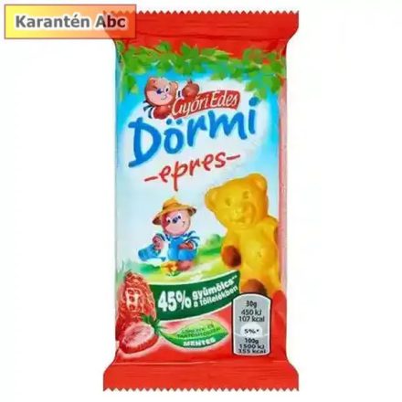 Győri Édes Dörmi eperkrémes – puha piskóta eperpürével, 30 g