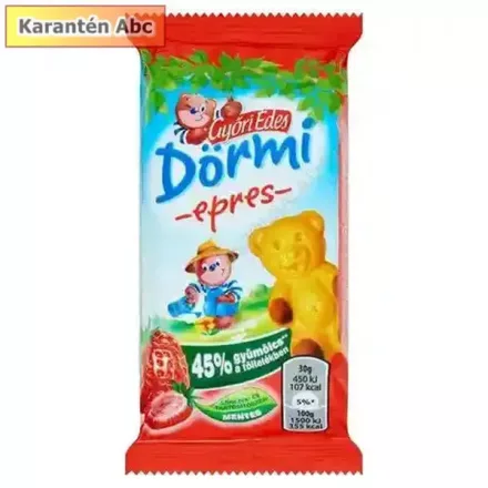 Győri Édes Dörmi eperkrémes – puha piskóta eperpürével, 30 g