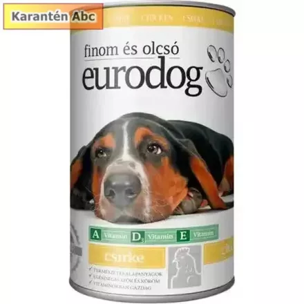 EuroDog csirkés kutyatáp konzerv 415 g