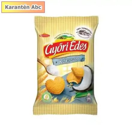 Győri Édes Kókuszos – omlós mézes keksz kókuszreszelékkel, 150 g