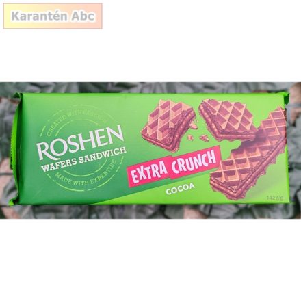 Wafers Sandwich Extra Crunch Kakaókrémes ostya – Roshen – 142 g