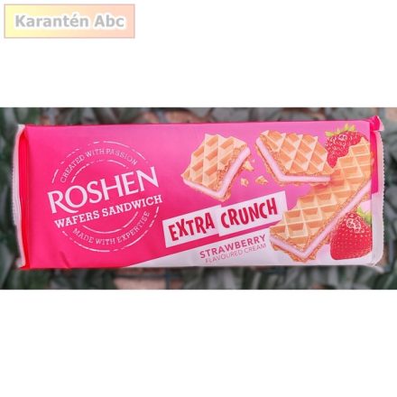 Wafers Sandwich Extra Crunch Eperkrémes ostya – Roshen – 142 g
