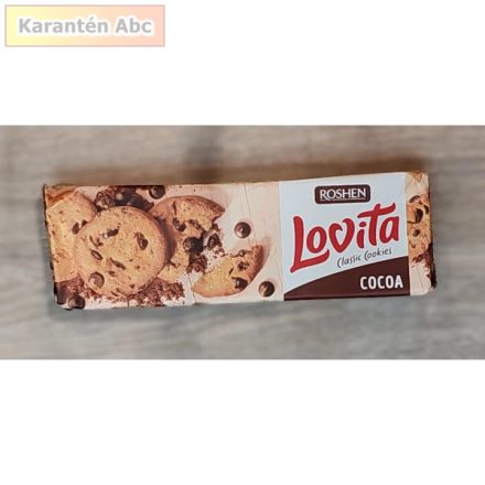 Lovita klasszikus kakaós keksz – Roshen, 150 g
