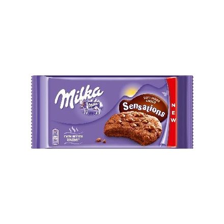 Milka Cookies Sensations keksz Soft kakaós 156g