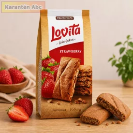 Lovita Cake Cookies Strawberry Flavoured – Roshen, 168 g