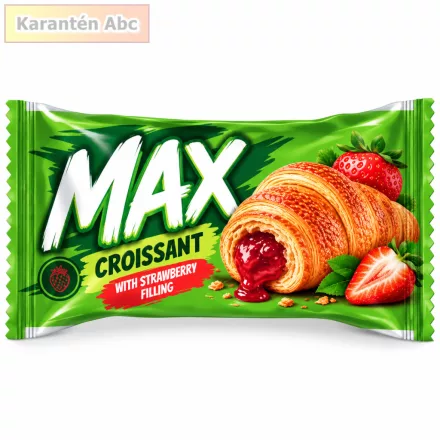 MAX Croissant eper ízű töltelékkel 45 g