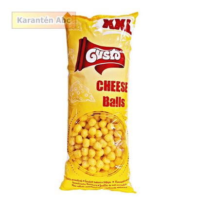Gusto XXL sajtos snack kukorica golyó  300g