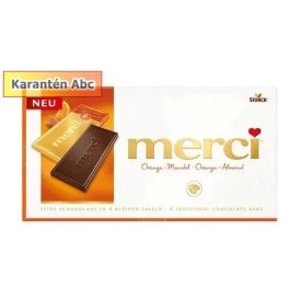 Merci – Narancsos–Mandulás tejcsokoládé 100 g