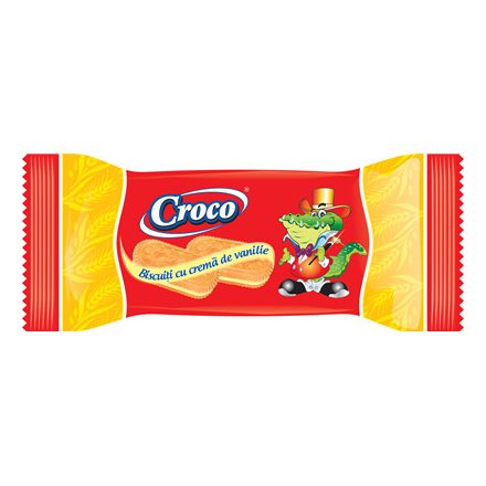 Croco vaníliakrémes keksz 32g
