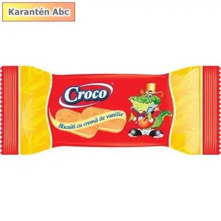 Croco vaníliakrémes keksz 32g