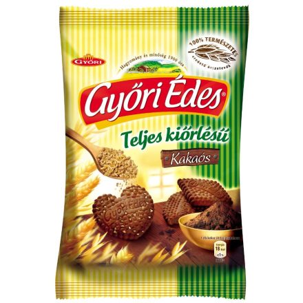 Győri Édes teljes kiőrlésű kakaós 180g