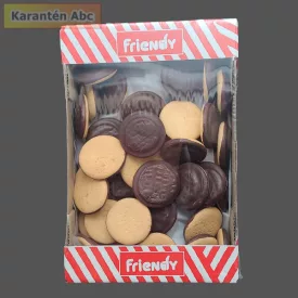 Piskóta tallér narancs ízű zselés 1 kg Friendy