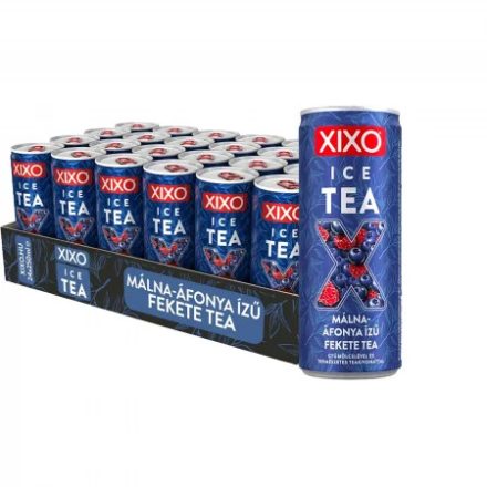 Xixo ice tea Málna-Áfonya ízű fekete tea 24x 0,25l