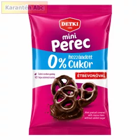   Detki Mini Perec hozzáadott cukor nélkül, kakaós étbevonóval 150 g