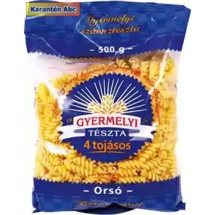 Gyermelyi Orsó 4 tojásos száraztészta 500g 500 g