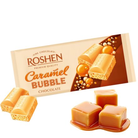 Bubble Karamel 80g Roshen