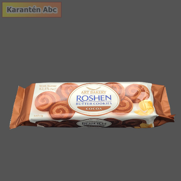 Roshen Butter Cookies Cocoa - vajas keksz, vajjal és kakaóval 140 g Roshen Butter Cookies Cocoa - vajas keksz, vajjal és kakaóval 140 g