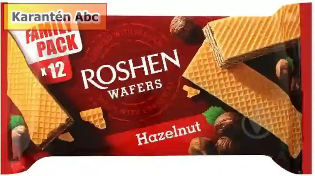 Roshen Wafers – Mogyorókrémmel töltött ostya 216 g