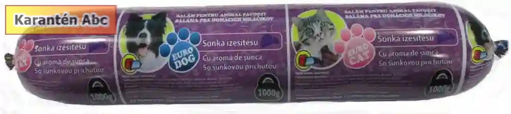 EuroDog/Cat kutya- és macskaszalámi 1 kg – sonkás eledel