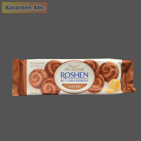Roshen Butter Cookies Cocoa - vajas keksz, vajjal és kakaóval 140 g Roshen Butter Cookies Cocoa - vajas keksz, vajjal és kakaóval 140 g